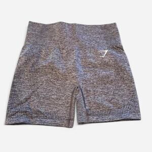 Gymshark Vital Seamless Shorts - Grey Marl - Measuements consistent with a Small
